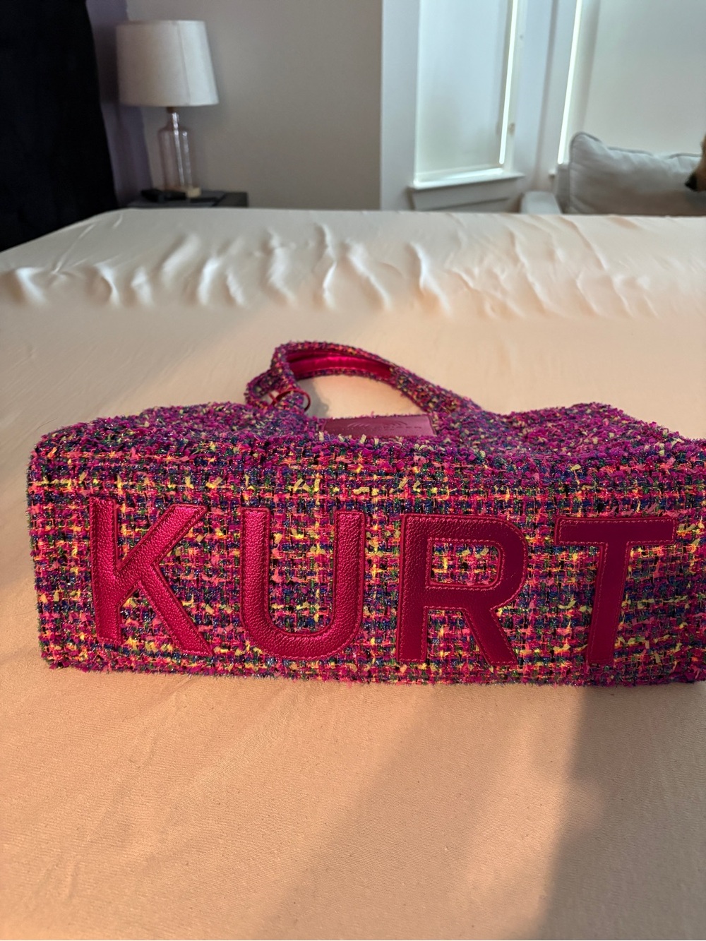kurt geiger large tweed south bank tote
